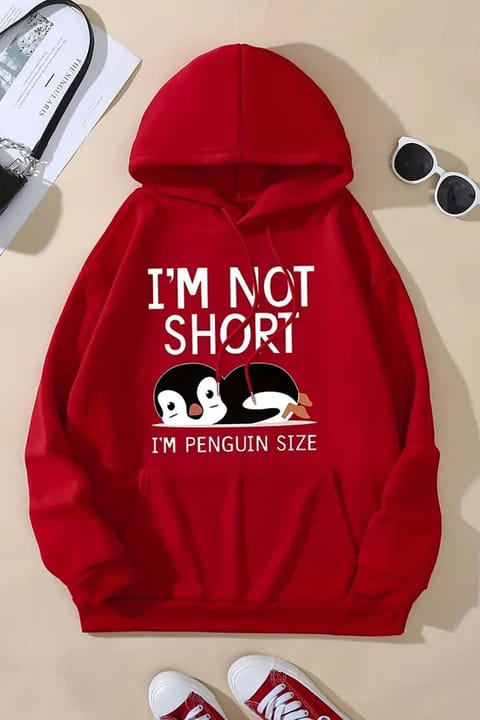 سویشرت اورسایز یونیسکس uyguntarz طرح I'm Not Short