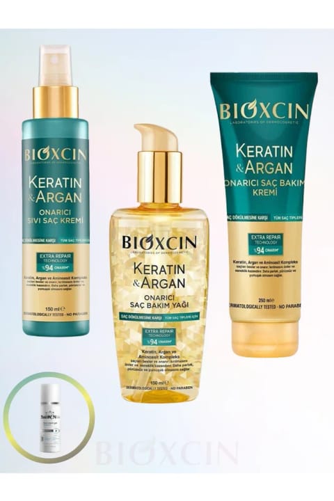 Bioxcin Keratin & Argan (ست ۴ تایی مراقبت مو و پوست)