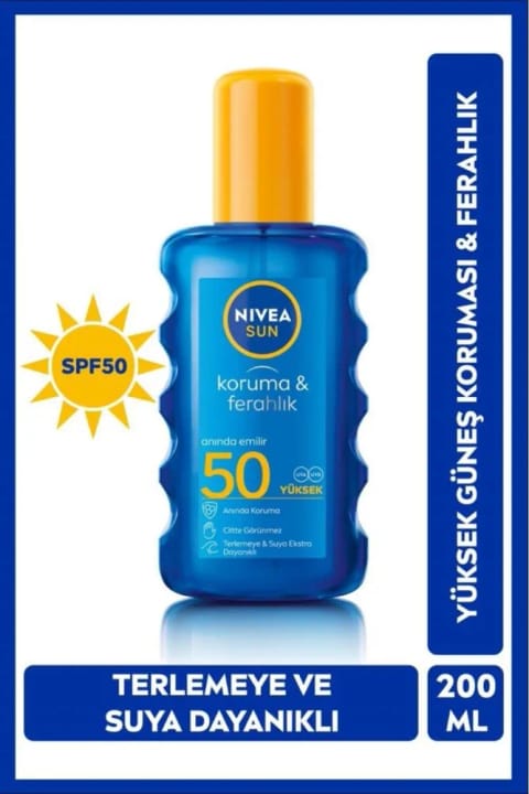 NIVEA Sun Koruma & Ferahlık SPF 50 Vücut Spreyi 200 ml