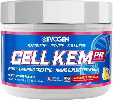 پودر ریکاوری پس از تمرین Evogen Cell K.E.M. با KSM66، Creatine Monohydrate، BCAA و EAA Matrix، ۳۰ سروینگ