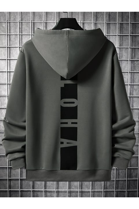 سویشرت مردانه اورسایز هودیدار Black Sokak طرح Aloha آنتراسیتی