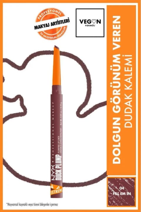 NYX Professional Makeup Duck Plump لیپ لاینر حجیم کننده - 04 Fil...