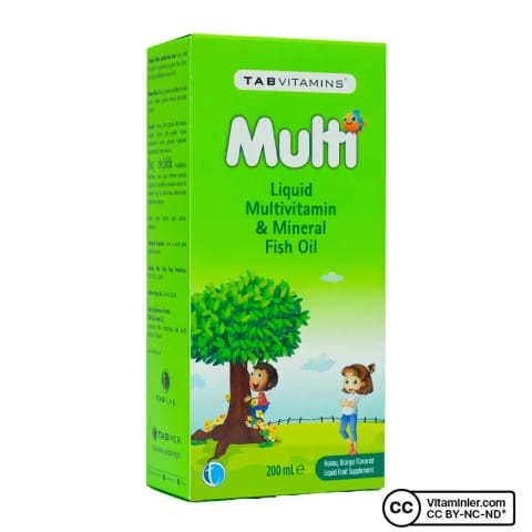 TabVitamins Multi روغن ماهی ۲۰۰ میلی‌لیتر