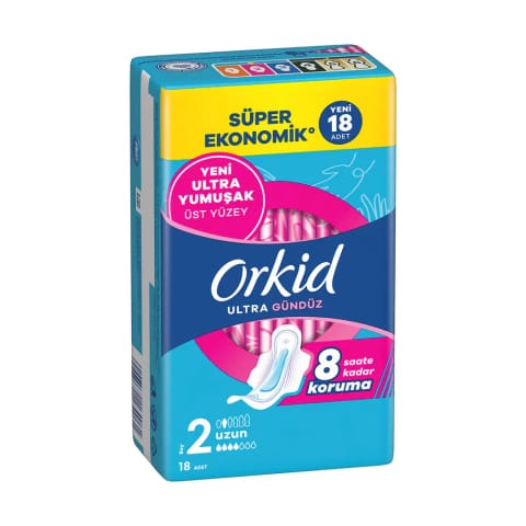 نوار بهداشتی بلند Orkid Ultra Ekstra Dörtlü بسته ۱۸ عددی
