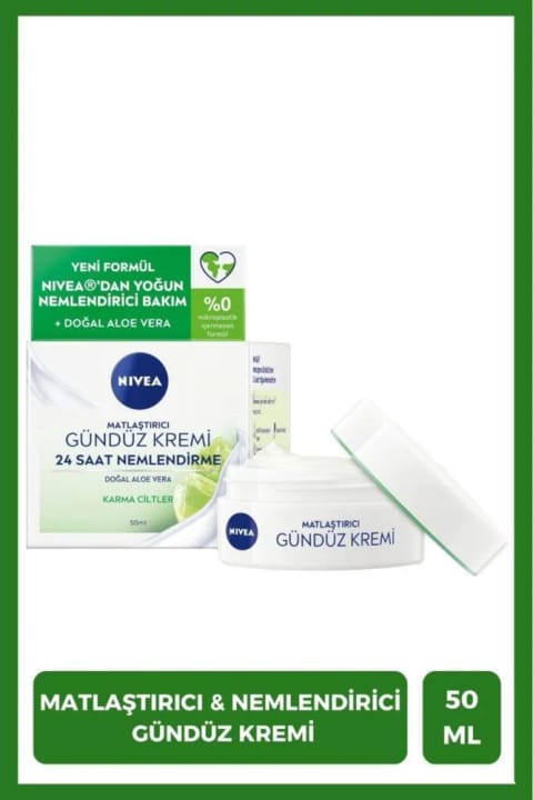 NIVEA کرم مراقبت روزانه صورت مات‌کننده ۵۰ میلی‌لیتر، آبرسانی شدید ۲۴ ساعته، ...