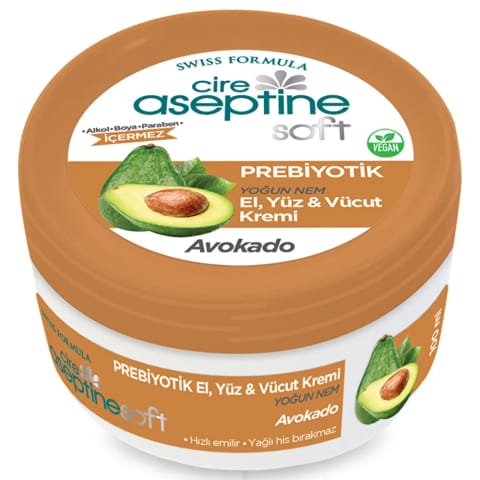 Cire Aseptine Soft Intensive Moisturizing Cream with Avocado Extract and Prebiotic 100 ml