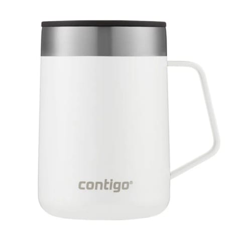 Contigo لیوان ترموس وکیوم ThermaLock مدل Streeterville حجم 420 میلی‌لیتر سفید