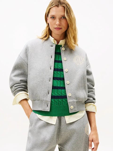 هودی پشمی زنانه Varsity بمبر Tommy Hilfiger