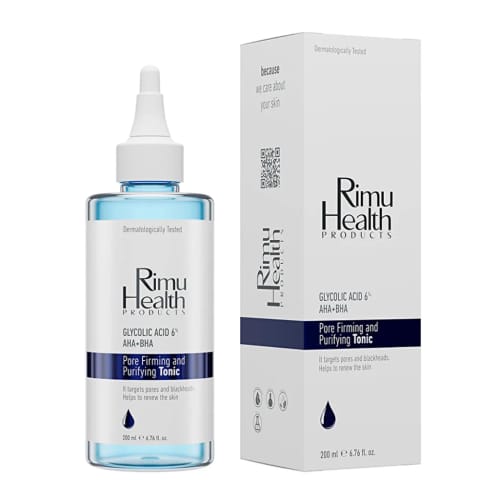 تونر سفتکننده منافذ و پاککننده Rimu Health 200 میلیلیتر (اجزای Glycolic Acid %6 AHA BHA)