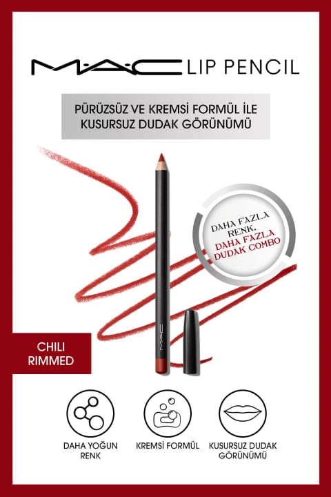 مداد لب کرمی ماندگار M.A.C - Lip Pencil - Chili Rimmed 1.45 G