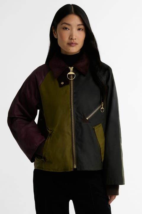 کاپشن چرب Barbour Arlene OL33 Golden