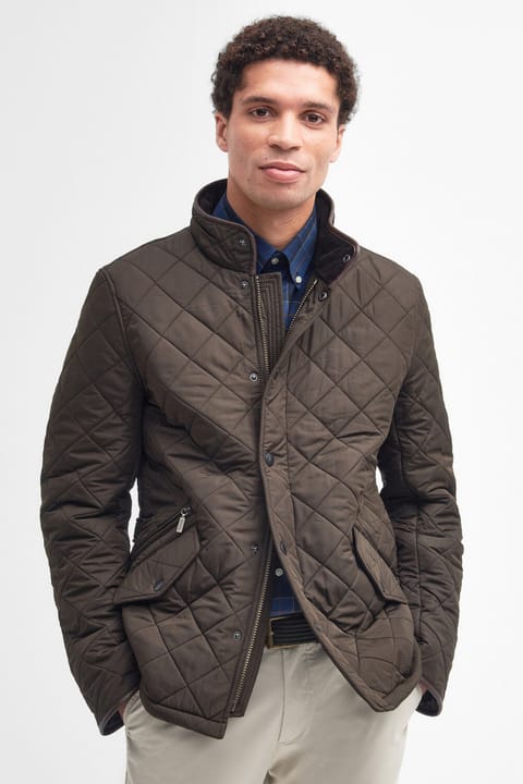 کاپشن کاپیتونه پولار Barbour Powell OL51 زیتونی