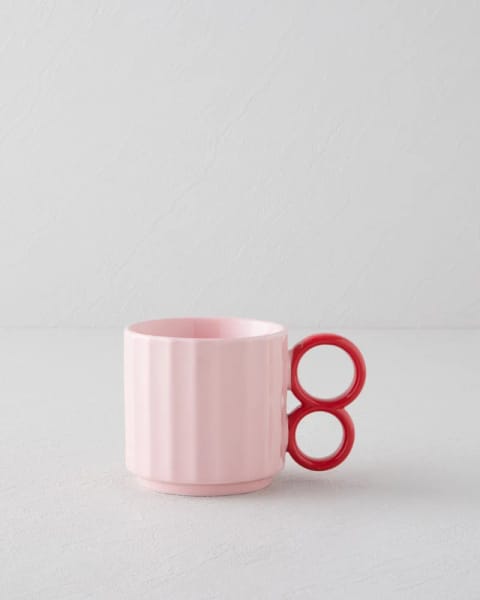 ماگ سرامیکی Playful Loop 350 ml قرمز-صورتی