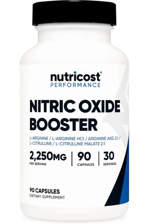 Nutricost نیتریک اکسید بوستر ۲۲۵۰ میلیگرم در هر سروینگ ۹۰ کپسول