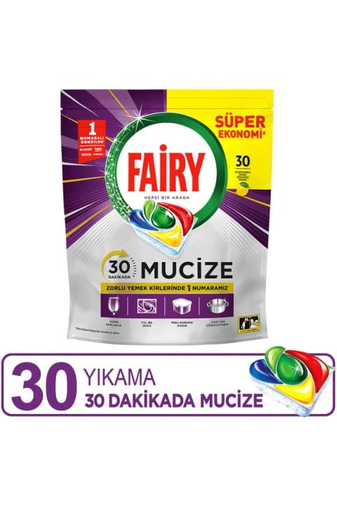 Fairy معجزه قرص/کپسول ماشین ظرفشویی 30 شستشو