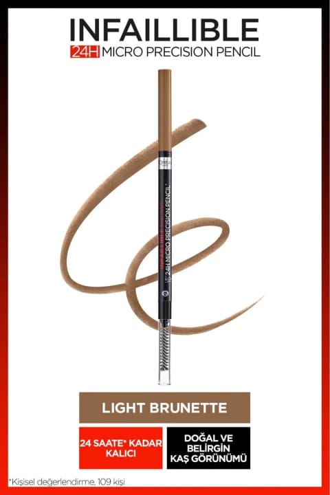 مداد ابرو L'Oreal Paris Infaillible 24H Micro Precision - Light Brunette