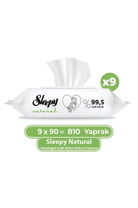 Sleepy Natural دستمال مرطوب نوزاد 810 عددی