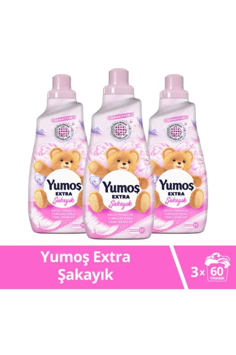 Yumoş Extra Concentrate نرمکننده لباس گل صدتومانی 1440 X3