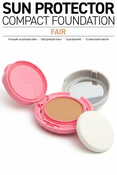 Alix Avien ضد چین و چروک کاور بالا SPF50 ضد آب کرم پودر فشرده — Fair