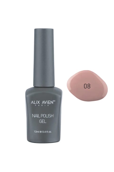 Alix Avien لاک ژل ناخن ماندگار UV شید 08 - ژل پولیش - ۱۲ میلی‌لیتر