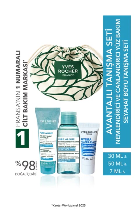 ست آشنایی مراقبت از صورت مرطوب‌کننده و احیاکننده سایز سفر Yves Rocher
