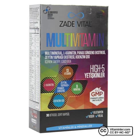 Zade Vital مولتیویتامین ۳۰ کپسول