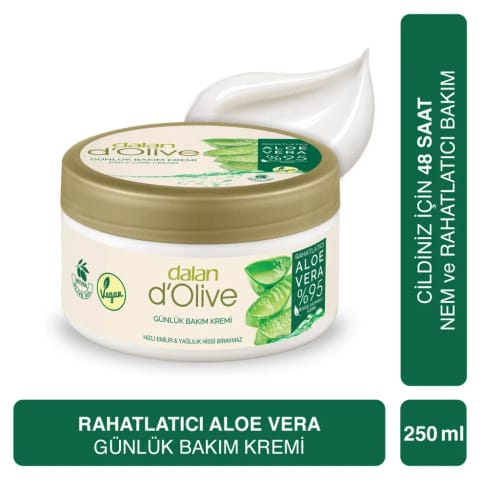 Dalan D'Olive کرم مرطوب‌کننده روزانه آلوئه‌ورا ۲۵۰ میلی‌لیتر
