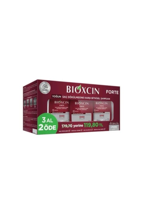 Bioxcin Forte شامپو مخصوص انواع مو (بستهٔ ۳ عددی)