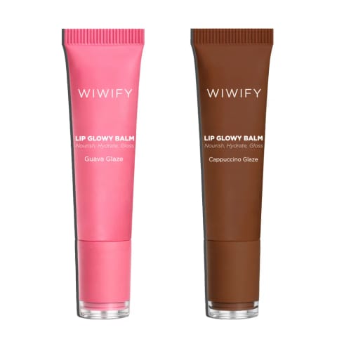 Warm & Juicy Lip Duo, Guava Glaze Balm + Cappuccino Glaze Balm