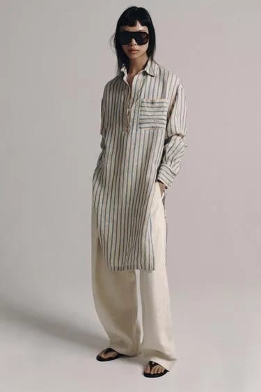 شلوار پلیسه کتان ۱۰۰٪ ZW COLLECTION