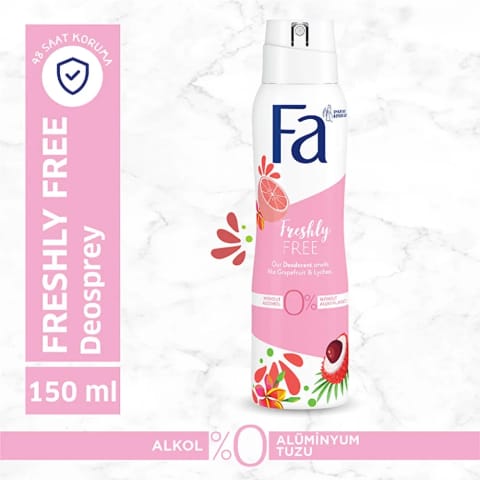Fa Grapefruit & Lychee دئودورانت اسپری زنانه ۱۵۰ میلی‌لیتر