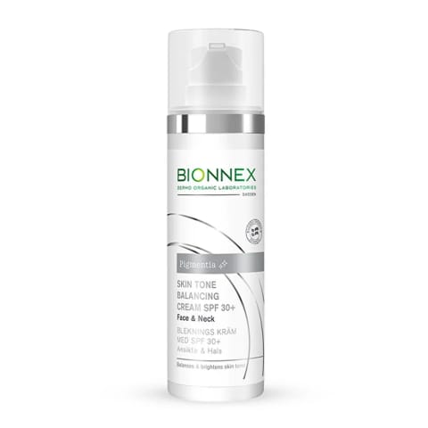 Bionnex Pigmentia کرم یکنواخت‌کننده رنگ پوست صورت و گردن 30+SPF 30 میل