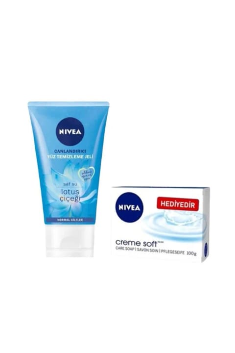 NIVEA ژل پاککننده شادابکننده صورت ۱۵۰ میلیلیتر گل لوتوس Creme Soft Care
