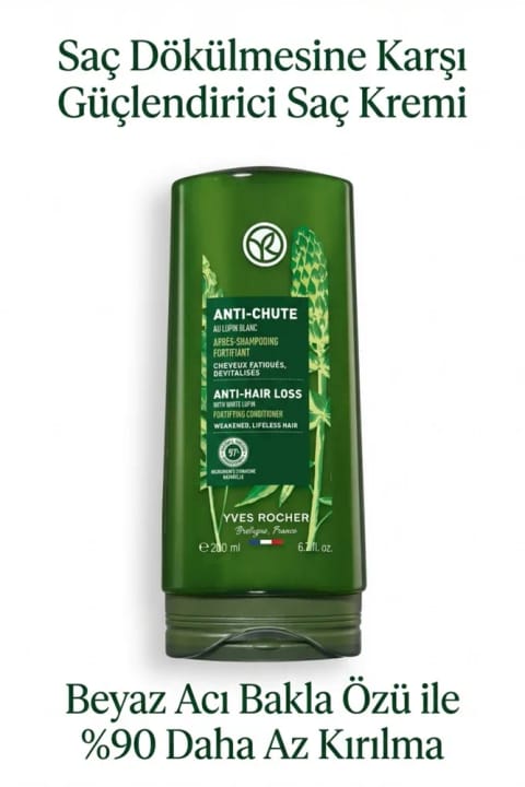 Yves Rocher نرمکننده تقویتکننده ضد ریزش مو با پریبیوتیک وگان ۲۰۰ میلیلیتر