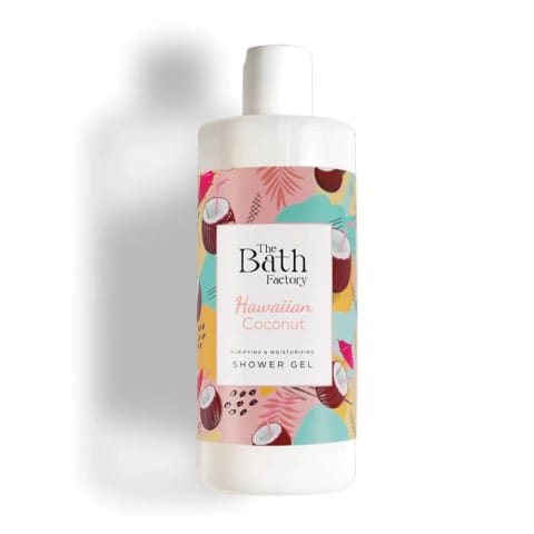 THE BATH FACTORY ژل دوش مرطوب‌کننده و مغذی نارگیل هاوایی 400 میلی‌لیتر