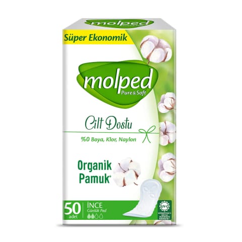 Molped Pure & Soft پد روزانه نازک ۵۰ عددی