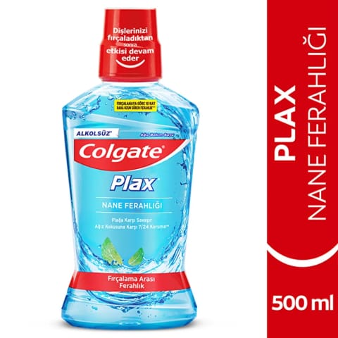 Colgate Plax خوشبوکننده دهان و محافظ لثه نعنا 500 میلیلیتر