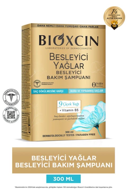 Bioxcin شامپوی تقویتی با روغنهای مغذی 300 میلیلیتر