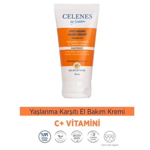 Celenes Sea Buckthorn کرم دست ضد پیری ۷۵ میلیلیتر
