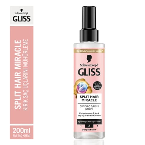 Gliss اسپلیت هیر میراکل نرم‌کننده مایع مو ۲۰۰ میلی‌لیتر