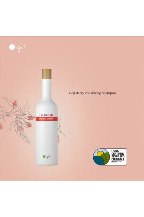 شامپو حجمدهنده O'right Goji Berry مناسب موهای نازک و بیحالت