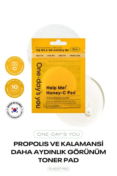 ONE DAYS YOU براقیت پوست با Propolis و Kalamansi 10 عددی تونیکدار