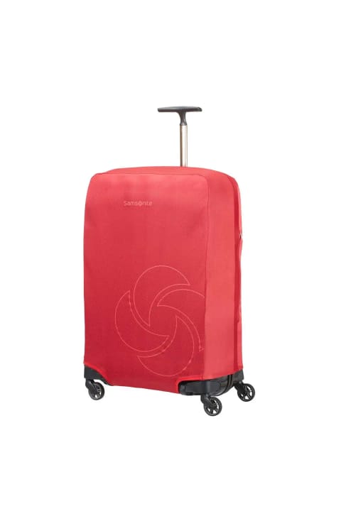روکش چمدان Samsonite قرمز با لوازم سفر L/M
