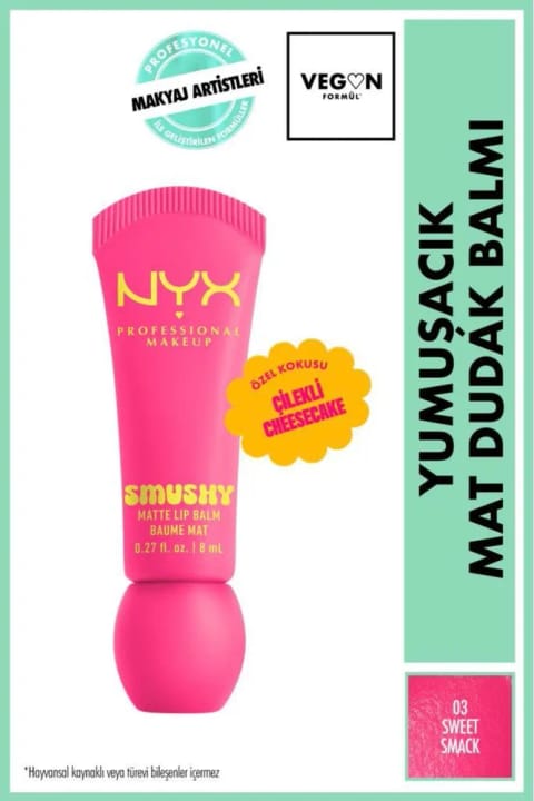 NYX Professional Makeup Smushy بالم لب مات نرم - 03 Sweet Smack