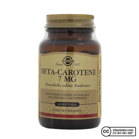 Solgar Beta Karoten 7 Mg 60 کپسول