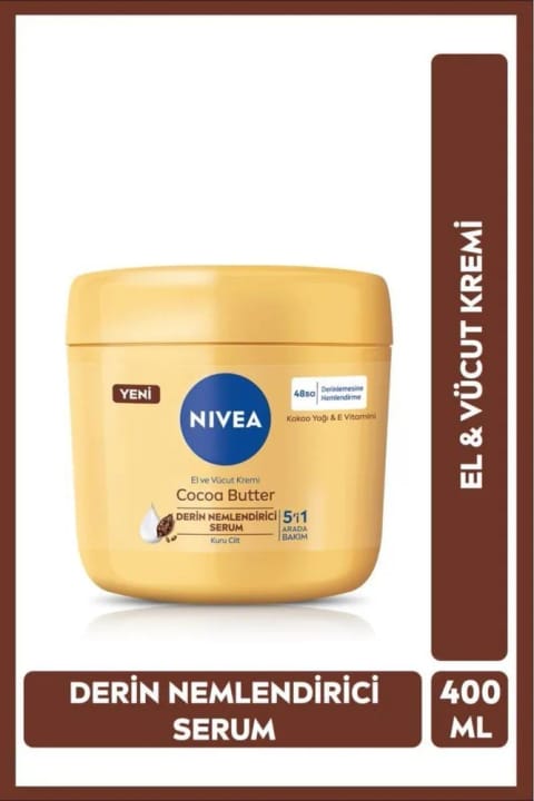 NIVEA کرم مراقبت از دست و بدن کره کاکائو 400 میلیلیتر