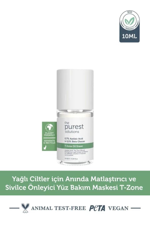 The Purest Solutions T-Zone ماسک مات‌کننده حاوی روغن درخت چای 10 میلی‌لیتر