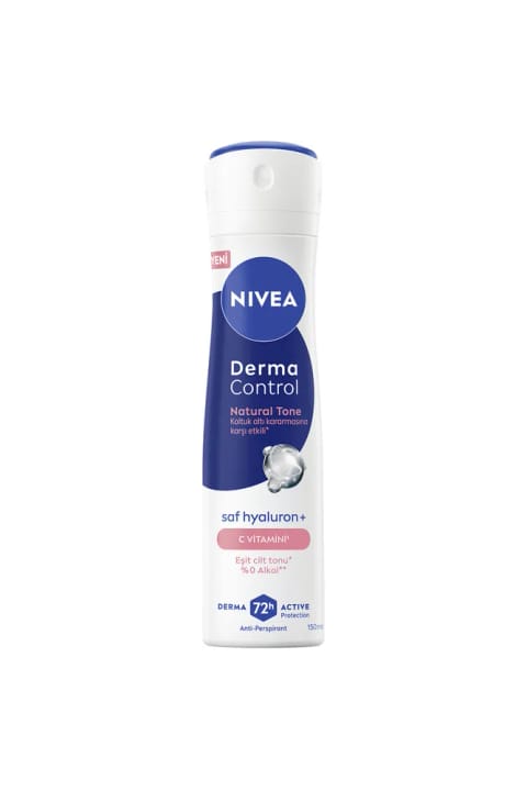 NIVEA اسپری دئودورانت زنانه درما کنترل تن طبیعی، جلوگیری از تیرگی زیر بغل