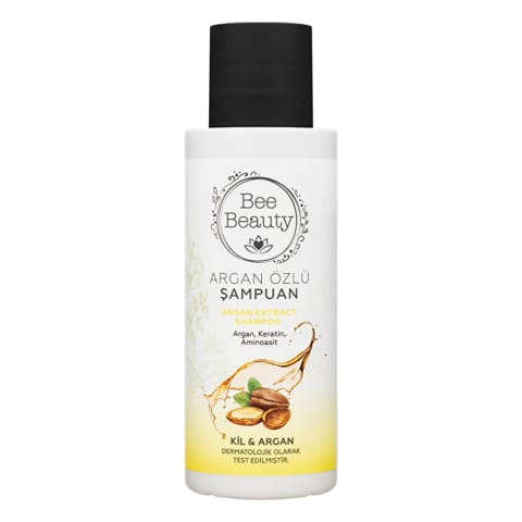 شامپو آرگان Bee Beauty سایز مسافرتی 100 میلی‌لیتر