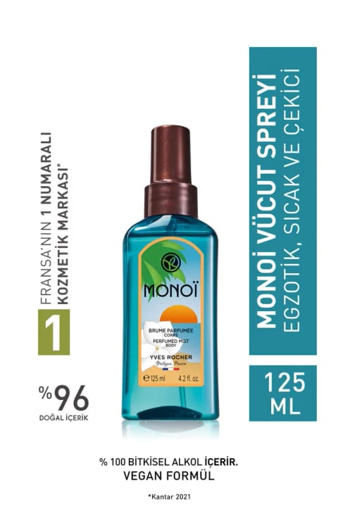 Yves Rocher اسپری بدن مونوی ماندگار ۳۵ سالگرد - ۱۲۵ میلی‌لیتر - KEYON2524